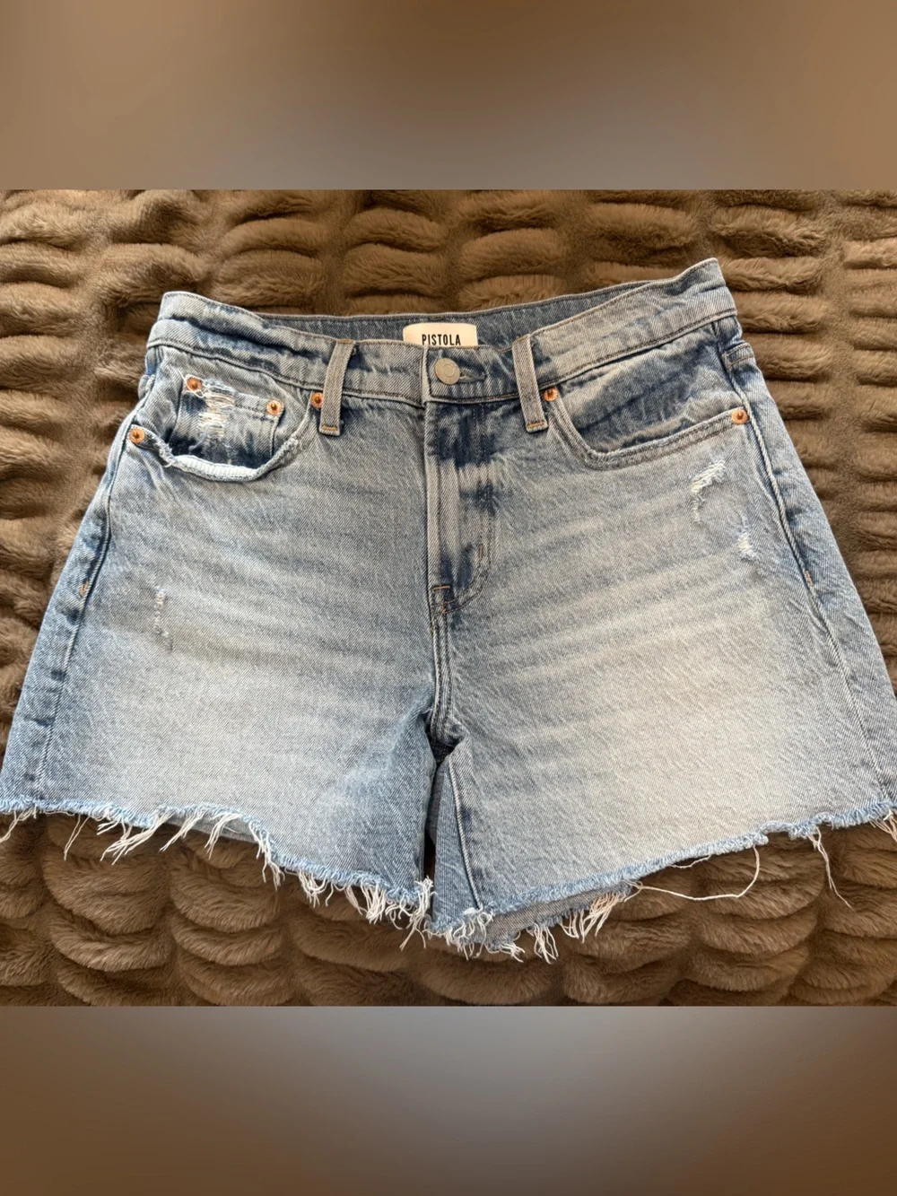 Pistols denim shorts